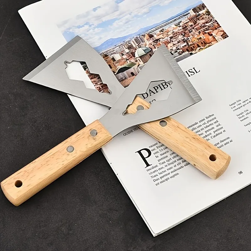 Heavy-Duty Stainless Steel Scraper Tool – Multipurpose Putty Knife & Paint Scraper for Wallpaper Removal, Concrete Cleaning, Floor Scraping & Caulk Removal, Rugged Renovation Scraper